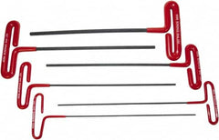 Bondhus - 6 Piece T-Handle Cushion Grip Hex Key Set - Hex Range 2 to 6mm, Protanium High Torque Steel - Caliber Tooling