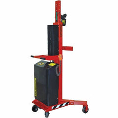 Wesco Industrial Products - 1,100 Lb Load Capacity, 30, 55 & 85 Gal Drum Grab - 41" Wide x 66" High, 4 Steel Wheels - Caliber Tooling