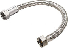 B&K Mueller - 1/2" FIP Inlet, 1/2" FIP Outlet, Stainless Steel Faucet Connector - Use with Faucets - Caliber Tooling