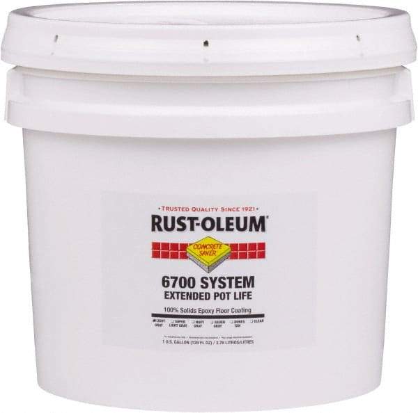 Rust-Oleum - 2 Gal Pail Navy Gray Epoxy Floor Coating - 100 Sq Ft/Gal Coverage, <100 g/L g/L VOC Content, Low Odor & Low VOC - Caliber Tooling