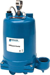 Goulds Pumps - 1-1/2 hp, 460 Amp Rating, 460 Volts, Single Speed Continuous Duty Operation, Effluent Pump - 3 Phase, Cast Iron Housing - Caliber Tooling