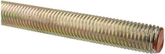 Value Collection - 3/4-10 UNC (Coarse), 3' Long, Alloy Steel Threaded Rod - Yellow Zinc-Plated Finish, Right Hand Thread - Caliber Tooling