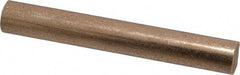 Made in USA - 3/8 Inch Diameter x 3 Inch Long, Oil Impregnated Bronze Round Rod - Alloy SAE 841 - Caliber Tooling