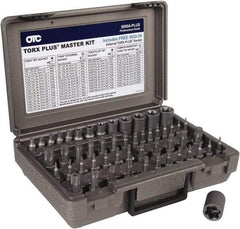 OTC - 53 Piece 1/4, 3/8 & 1/2" Drive Torx Bit Socket Set - T6 to T70 Torx, Comes in Plastic Case - Caliber Tooling