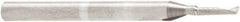 Amana Tool - 1/16" Cutting Diam x 1/4" Length of Cut, 1 Flute, Upcut Spiral Router Bit - Uncoated, Right Hand Cut, Solid Carbide, 1-1/2" OAL x 1/8" Shank Diam, 30° Helix Angle - Caliber Tooling