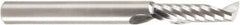 Amana Tool - 1/4" Cutting Diam x 7/8" Length of Cut, 1 Flute, Upcut Spiral Router Bit - Uncoated, Right Hand Cut, Solid Carbide, 2-1/2" OAL x 1/4" Shank Diam, 30° Helix Angle - Caliber Tooling