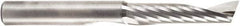 Amana Tool - 3/8" Cutting Diam x 1-5/8" Length of Cut, 1 Flute, Upcut Spiral Router Bit - Uncoated, Right Hand Cut, Solid Carbide, 3-1/2" OAL x 3/8" Shank Diam, 30° Helix Angle - Caliber Tooling