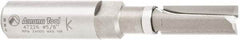 Amana Tool - 3/8" Cut Diam, 1" Length of Cut, 2 Flute Flush Trim Edge Profile Router Bit - Carbide-Tipped, 1/2" Shank Diam, 1" Shank Length, 3-1/4" OAL, Uncoated - Caliber Tooling