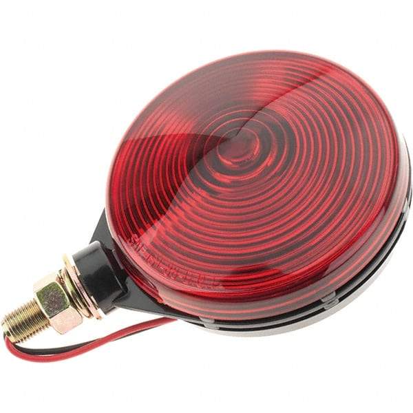 Value Collection - 4-5/16" Long, 2.4/0.49 Amp, Red Stop, Turn & Tail Light - 12.8 VDC - Caliber Tooling