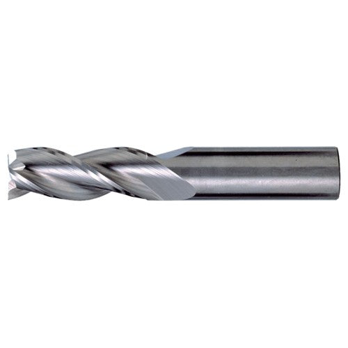 ‎1/2″ × 1/2″ × 3-1/8″ × 6″ RHS / RHC Solid Carbide 3-Flute Square End High-Performance End Mill for Aluminum - TiCN - Exact Industrial Supply