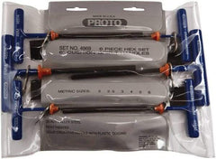 Proto - 6 Piece T-Handle Cushion Grip Tethered Hex Key Set - Hex Range 2 to 6mm - Caliber Tooling