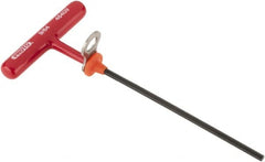 Proto - 9/64" Hex, Tethered T-Handle Cushion Grip, Hex Key - 6" OAL, Alloy Steel, Inch System of Measurement - Caliber Tooling