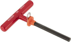 Proto - 3/8" Hex, Tethered T-Handle Cushion Grip, Hex Key - 6" OAL, Alloy Steel, Inch System of Measurement - Caliber Tooling