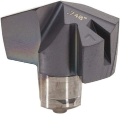 Iscar - Series ICM, 19mm Diam Grade IC907 140° Replaceable Drill Tip - Carbide, TiAlN/TiN Finish, 19 Seat Size - Caliber Tooling