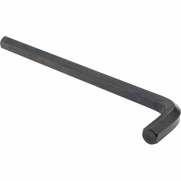 Value Collection - 5/8" Hex, Long Arm, Hex Key - 9-21/32" OAL, Alloy Steel, Inch System of Measurement - Caliber Tooling