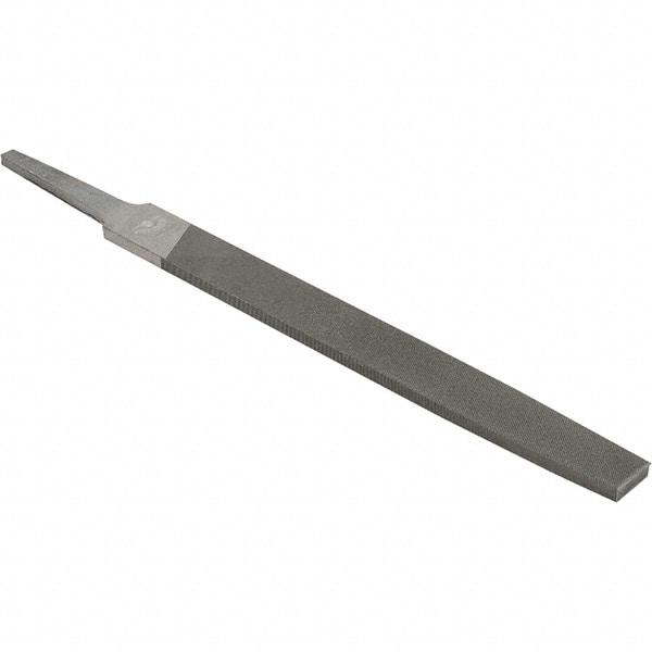 Value Collection - 6" Long, Smooth Cut, Flat American-Pattern File - Double Cut, 5/32" Overall Thickness - Caliber Tooling