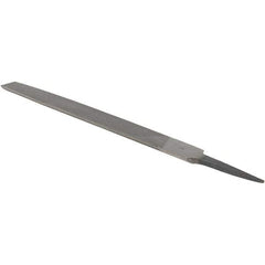 Value Collection - 8" Long, Smooth Cut, Half Round American-Pattern File - Double Cut, 7/32" Overall Thickness - Caliber Tooling