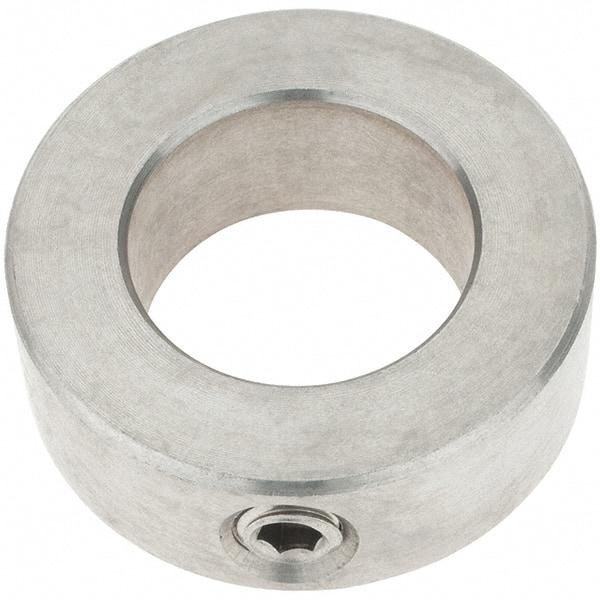 Import - 15/16" Bore, Stainless Steel, Set Screw Shaft Collar - 1-1/2" Outside Diam, 9/16" Wide - Caliber Tooling