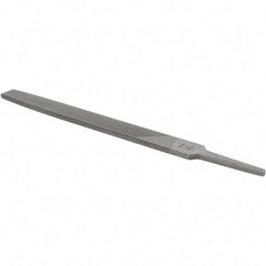 Value Collection - 8" Long, Smooth Cut, Flat American-Pattern File - Double Cut, 7/32" Overall Thickness - Caliber Tooling