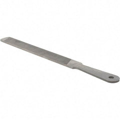 Value Collection - 10" Long, Flat American-Pattern File - Single, Double Cut, 3/16" Overall Thickness - Caliber Tooling