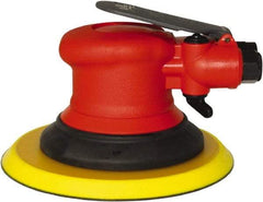 Universal Tool - 12,000 OPM, 14 CFM Air Consumption, 90 psi Air Pressure, Palm Air Orbital Sander - Round Pad, - Caliber Tooling