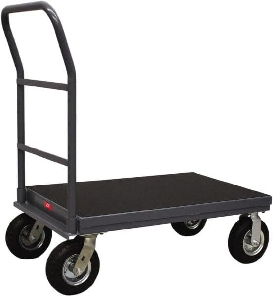 Jamco - 1,200 Lb Capacity Platform Truck - Steel Deck, 36" OAW, 12" Platform Height, Urethane Casters - Caliber Tooling