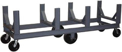 Jamco - 10,000 Lb Capacity Steel Bar Cradle Truck - Steel Deck, 30" OAW, 96" Platform Length, Phenolic Casters - Caliber Tooling