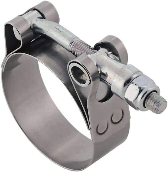 IDEAL TRIDON - 4-1/4 to 4.56" Hose, 3/4" Wide, T-Bolt Hose Clamp - 4-1/4 to 4.41" Diam, Stainless Steel - Caliber Tooling