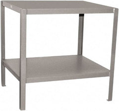 Jamco - 24 Wide x 24" Deep x 30" High, Steel Work Stand - Flat Top, Fixed Legs, Gray - Caliber Tooling