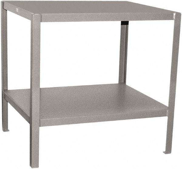 Jamco - 30 Wide x 18" Deep x 30" High, Steel Work Stand - Flat Top, Fixed Legs, Gray - Caliber Tooling