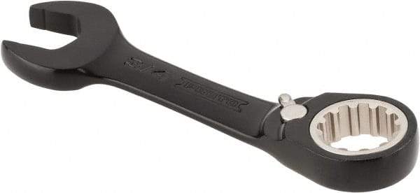 Proto - 3/4" 12 Point Offset Combination Wrench - 15° Offset Angle, 5-1/2" OAL, Steel, Black Chrome Finish - Caliber Tooling