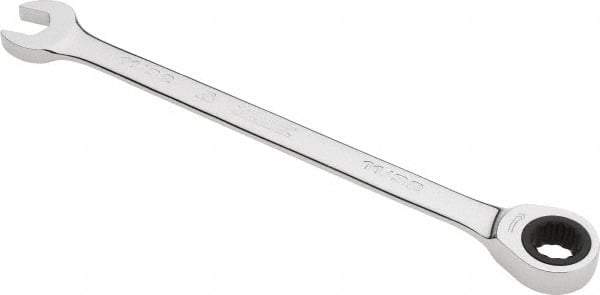 Proto - 11/32" 12 Point Combination Wrench - 0° Offset Angle, 5-15/16" OAL, Steel, Chrome Finish - Caliber Tooling