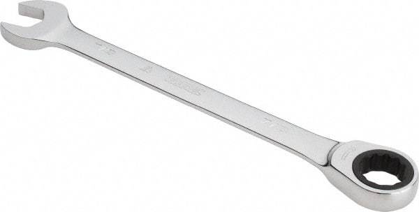 Proto - 7/8" 12 Point Combination Wrench - 0° Offset Angle, 11-7/16" OAL, Steel, Chrome Finish - Caliber Tooling