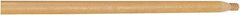 Rubbermaid - 60 x 1-1/16" Wood Handle for Push Brooms - Threaded Connection, Tan - Caliber Tooling