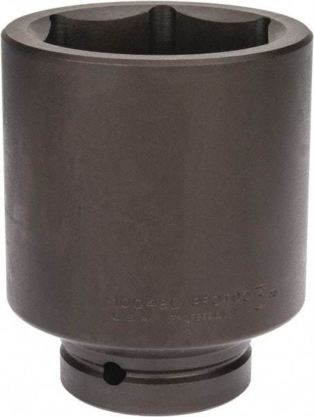 Proto - 1" Drive 3" Deep Impact Socket - 6 Points, 5" OAL - Caliber Tooling