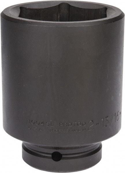 Proto - 1" Drive 2-13/16" Deep Impact Socket - 6 Points, 5" OAL - Caliber Tooling