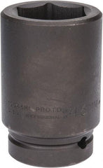 Proto - 1" Drive 46mm Deep Impact Socket - 6 Points, 4-1/8" OAL - Caliber Tooling