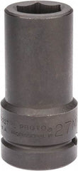 Proto - 1" Drive 27mm Deep Impact Socket - 6 Points, 4" OAL - Caliber Tooling