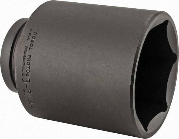 Proto - 1" Drive 3-3/4" Deep Impact Socket - 6 Points, 6-1/4" OAL - Caliber Tooling