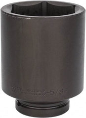 Proto - 1" Drive 3-5/8" Deep Impact Socket - 6 Points, 6-1/8" OAL - Caliber Tooling