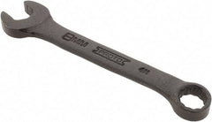 Proto - 8mm 12 Point Offset Combination Wrench - 15° Offset Angle, 3-1/2" OAL, Steel, Black Finish - Caliber Tooling