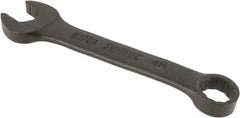 Proto - 3/8" 12 Point Offset Combination Wrench - 15° Offset Angle, 3-3/4" OAL, Steel, Black Finish - Caliber Tooling