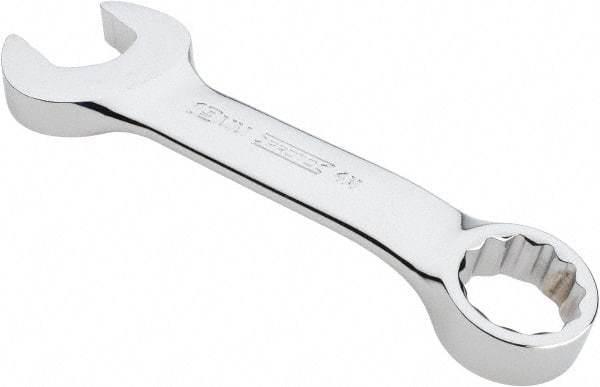 Proto - 19mm 12 Point Offset Combination Wrench - 15° Offset Angle, 6-15/64" OAL, Steel, Chrome Finish - Caliber Tooling