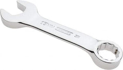 Proto - 17mm 12 Point Offset Combination Wrench - 15° Offset Angle, 5-1/16" OAL, Steel, Chrome Finish - Caliber Tooling