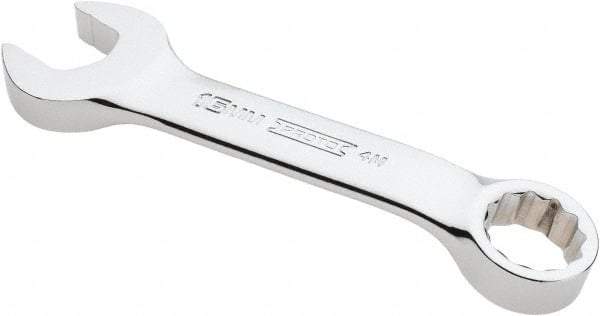 Proto - 16mm 12 Point Offset Combination Wrench - 15° Offset Angle, 4-7/8" OAL, Steel, Chrome Finish - Caliber Tooling