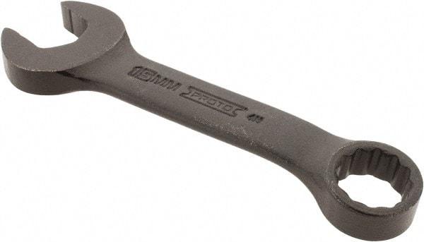 Proto - 15mm 12 Point Offset Combination Wrench - 15° Offset Angle, 4-11/16" OAL, Steel, Black Finish - Caliber Tooling