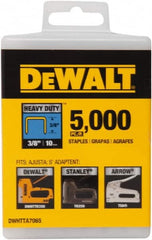 DeWALT - 3/8" Wide Steel Heavy Duty Staples - 13/32" Leg Length - Caliber Tooling