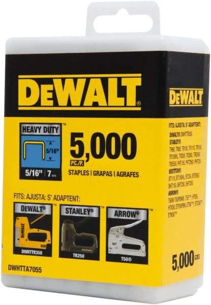 DeWALT - 5/16" Wide Steel Heavy Duty Staples - 5/16" Leg Length - Caliber Tooling