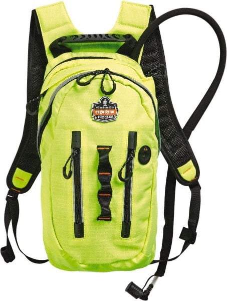 Ergodyne - Premium Cargo Lime Hydration Backpack - 18 Inch Long x 10-1/2 Inch Wide x 3 Inch Deep, 70 Ounce Reservoir Capacity - Caliber Tooling