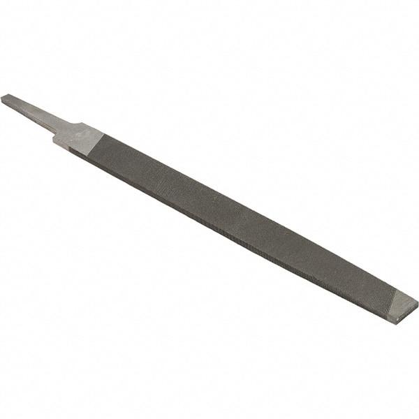 Value Collection - 8" Long, Smooth Cut, Mill American-Pattern File - Single Cut, 9/64" Overall Thickness - Caliber Tooling